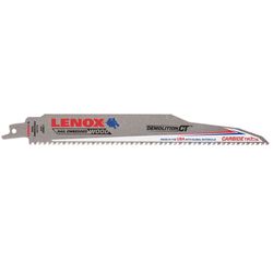 LENOX Demolition CT 9 in. Carbide Tipped Reciprocating Saw Blade 6 TPI 5 pk
