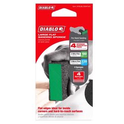Diablo 5 in. L X 3 in. W X 1 in. Assorted Grit Extra Fine Large Flat Edge Sanding Sponge