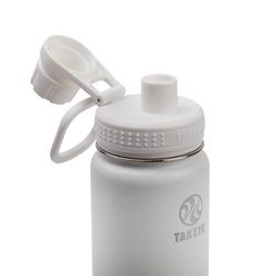 Takeya Actives 24 oz Arctic BPA Free Double Walled Water Bottle with Spout Lid