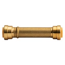 QuickFitting Push to Connect 1/2 in. PF Brass Slip Coupling