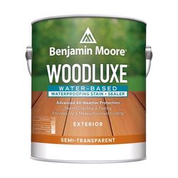 Benjamin Moore Woodluxe Semi-Transparent Tint Base Penetrating Waterborne Waterproofing Wood Stain a