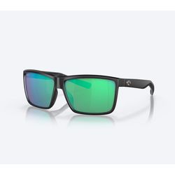 Costa Rinconcito Sunglasses Men's Matte Black Frame Green Mirror 580G Lens