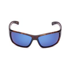 Flying Fisherman Matecumbe Sunglasses Unisex Tortoise Frame Smoke Blue Mirror Lens Polarized