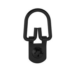 HILLMAN Black D-Ring Hanger 25 lb 4 pk