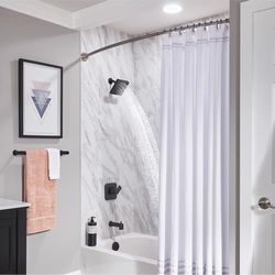 Moen Genta 1-Handle Matte Black Tub and Shower Faucet