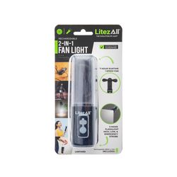 LitezAll Black LED Rechargeable Flashlight