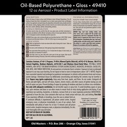 Old Masters Gloss Clear Oil-Based Polyurethane Spray 12 oz