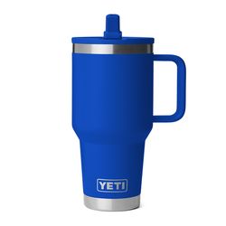 YETI Rambler 30 oz Royal Blue BPA Free Travel Straw Mug