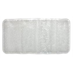 Ginsey Aqua Touch 25-1/2 in. L X 13-1/2 in. W Clear Vinyl Bath Mat