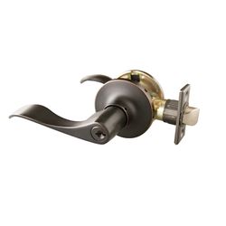 Design House Stratford Wave Oil Rubbed Bronze Entry Lever 1-3/4 in.