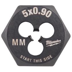 Milwaukee Metric M5X0.9 mm Hex Threading Die