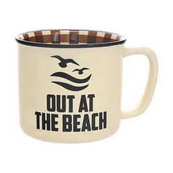 Pavilion Man Out 18 oz Tan BPA Free Beach Mug
