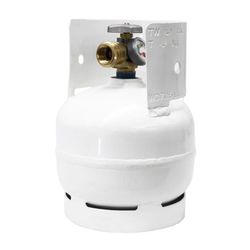 Flame King 3 lb Steel Empty LP Tank with Gauge