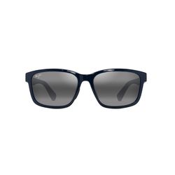 Maui Jim Lehiwa AF Sunglasses Men's Shiny Blue Frame Neutral Gray Lens Polarized