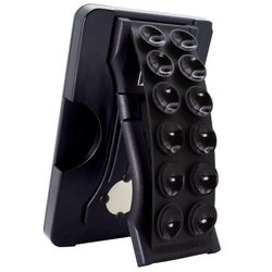 LoveHandle Black Black Suction Cell Phone Wallet For All Mobile Devices