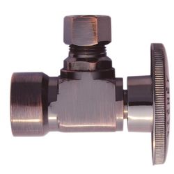 Keeney 1/2 in. FIP in. X 3/8 in. Brass Angle Stop Valve