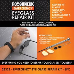 Roughneck Novelty Multicolored Eyeglass Repair Kit 1 pk