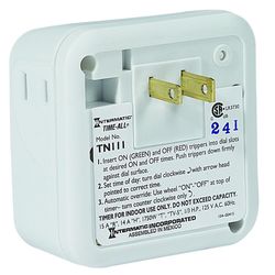 Intermatic Indoor 24 Hour Mechanical Timer 125 V White