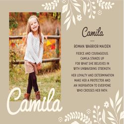 History & Heraldry Camila Wood Picture Frame