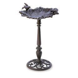Songbird Valley Black Iron 23.75 in. Victorian Bird Bath