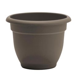 Bloem Ariana 7 in. H X 8.75 in. W X 8 in. D Plastic Traditional Planter Peppercorn