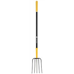John Deere 5 Tine Steel Manure Fork 50 in. Fiberglass Handle