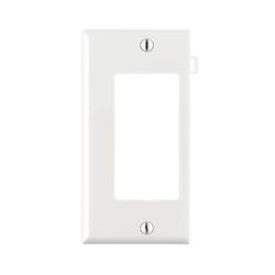 Leviton White 1 gang Thermoplastic Nylon Decorator Sectional End Wall Plate 1 pk