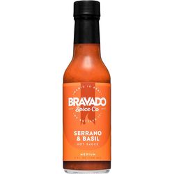 Bravado Spice Co. Serrano and Basil Hot Sauce 5 oz