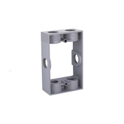 Raco Old Work 9.5 cu in Rectangle Aluminum 1 gang Box Extension Gray