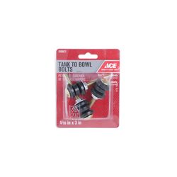 Ace Tank to Bowl Bolts Black Brass Plated Rubber/Steel For Kohler