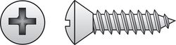HILLMAN No. 6 Ga. X 1-1/4 in. L Phillips Oval Head Sheet Metal Screws 100 pk