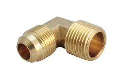 JMF Company 1/4 in. Flare X 1/8 in. D MPT Brass 90 Degree Street Elbow