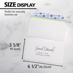 Bazic Products 3-5/8 in. W X 6-1/2 in. L No. 6 3/4 White Envelopes 80 pk