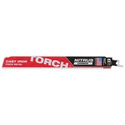 Milwaukee 9 in. Nitrus Carbide Cast Iron Reciprocating Saw Blade 8 TPI 1 pk