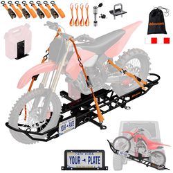 Mockins 83-in. Dirt Bike Hitch Carrier with Tilting Ramp Bike Hitch Hauler 1 pk