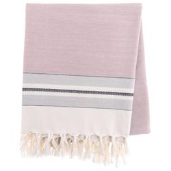 Karma 50 in. L Lilac Cotton Beach Throw Blanket