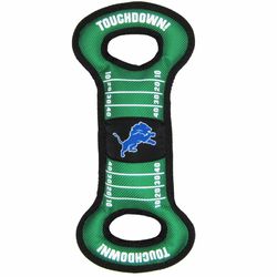 Pets First NFL For Dog Green Nylon Detroit Lions Dog Tug Toy 1 pk