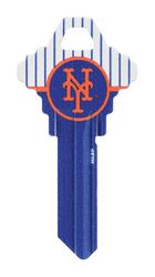 HILLMAN MLB New York Mets House/Office Key Blank 68 Single For Schlage Locks Blue