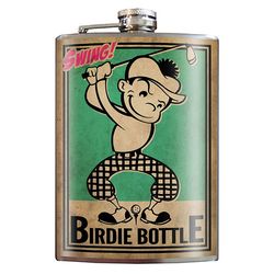 Trixie & Milo Birdie Bottle 8 oz Multicolored Stainless Steel Flask