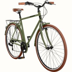 Retrospec Beaumont Unisex City Bicycle Matte Olive Drab