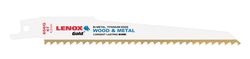 LENOX Gold 6 in. Bi-Metal Reciprocating Saw Blade 6 TPI 5 pk