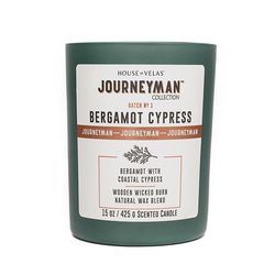 House of Velas Journeyman Green Bergamot Cypress Scent Candle 15 oz