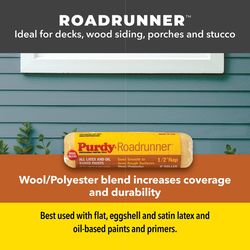 Purdy Roadrunner Polyester 9 in. W X 1-1/4 in. Regular Paint Roller Cover 1 pk