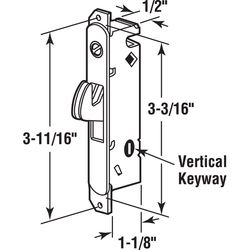 Prime-Line Steel Indoor and Outdoor Mortise Lock