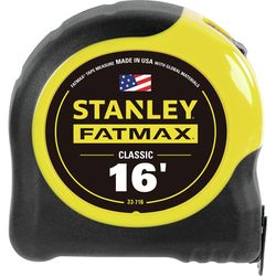 Stanley FatMax 16 ft. L X 1.25 in. W Compact Wide Blade Tape Measure 1 pk