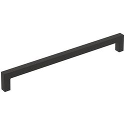 Amerock Monument Contemporary Bar Cabinet Pull 8-13/16 in. Matte Black Black 1 pk