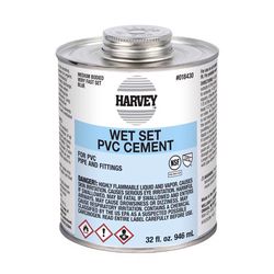 Oatey Harvey Blue Cement For PVC 32 oz