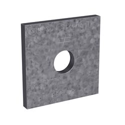 Simpson Strong-Tie 2 in. H X 0.1 in. W X 2 in. L Galvanized Steel Bearing Plate
