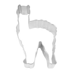 R&M International Corp 3 in. W X 4 in. L Llama Cookie Cutter Silver 1 pc