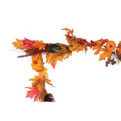 Celebrations Multicolored 35 ct 9 ft. LED Fall Harvest Garland